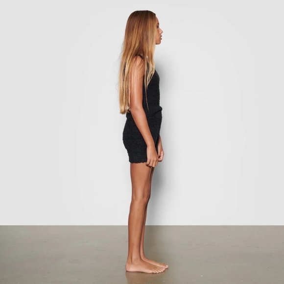 SKIMS Cozy Knit Tank Top Lot of 2 Smoke Onyx Girls 6/7 - Picture 9 of 16